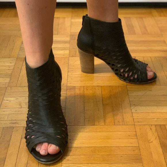 Dune London Peep Toe Ankle Boot (Laser Cut) - Picture 5 of 5